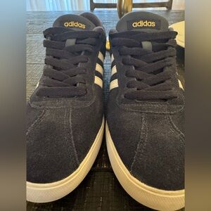 Adidas White and Blue Sneakers Stylish Design